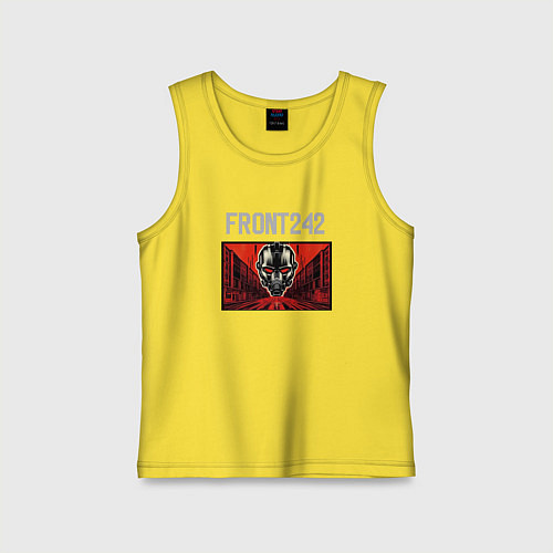 Детская майка Front 242 - tour with fla / Желтый – фото 1