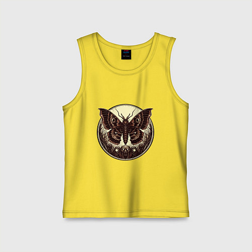 Детская майка Жуткие монстры и бабочка / Желтый – фото 1