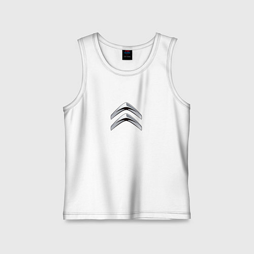 Детская майка Citroen лого авто / Белый – фото 1