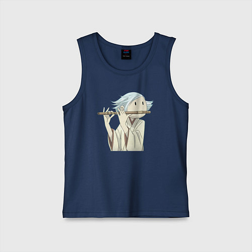 Детская майка Очень приятно Бог Томоэ / Тёмно-синий – фото 1