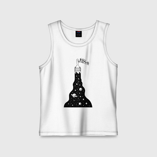 Детская майка Художник космонавт / Белый – фото 1