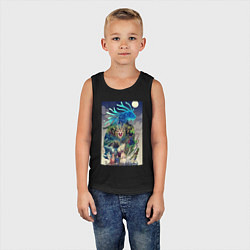 Майка детская хлопок Принцесса Мононоке Аситака, цвет: черный — фото 2