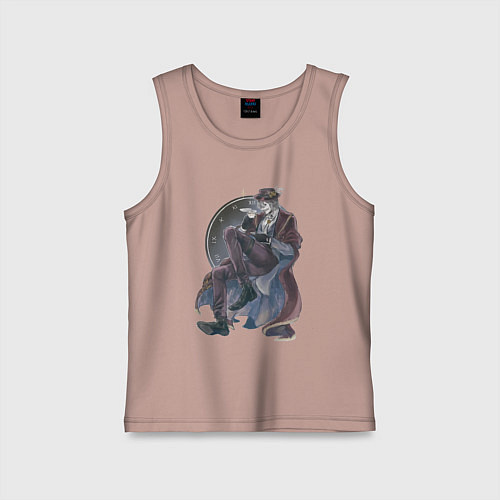 Детская майка Повесть о конце света Джек потрошитель / Пыльно-розовый – фото 1