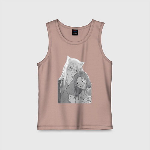 Детская майка Очень приятно Бог Томоэ / Пыльно-розовый – фото 1