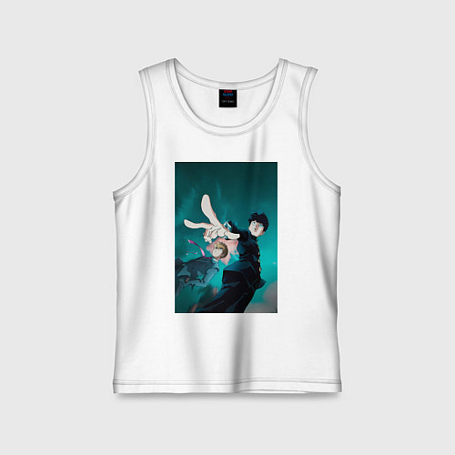 Детская майка Моб Психо 100 Шигэо Кагэяма / Белый – фото 1