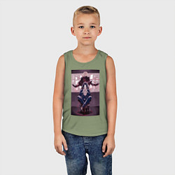 Майка детская хлопок Патриотизм Луис Джеймс Мориарти, цвет: авокадо — фото 2