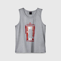 Детская майка Tardis red