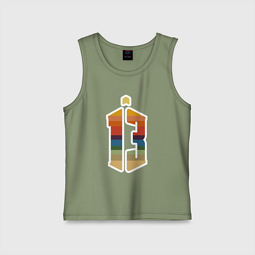 Детская майка Tardis 13 / Авокадо – фото 1