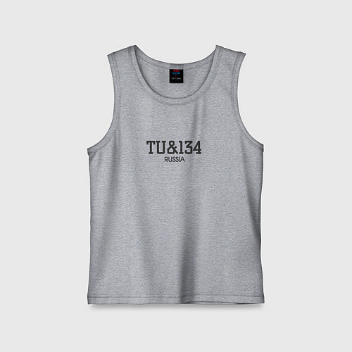 Детская майка Ту-134 / Меланж – фото 1