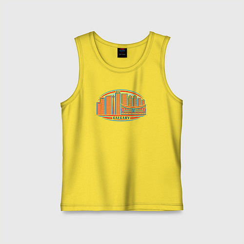 Детская майка Канада Калгари / Желтый – фото 1