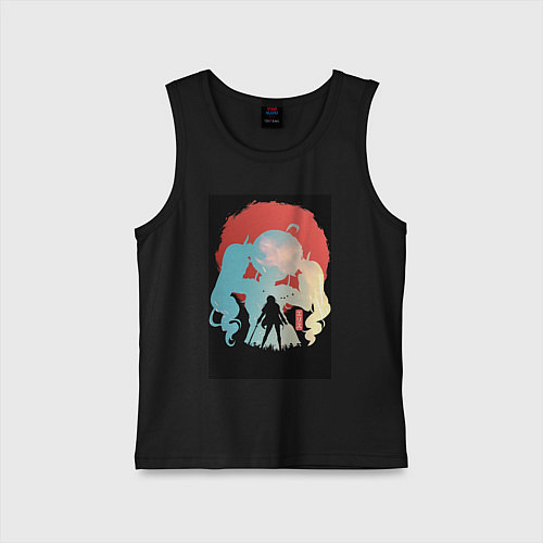 Детская майка Реинкарнация безработного Эрис Бореас Грейрат / Черный – фото 1