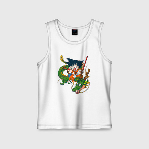 Детская майка Драконий жемчуг Гоку Сон / Белый – фото 1