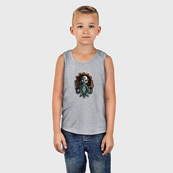 Майка детская хлопок Адептус Warhammer, цвет: меланж — фото 2