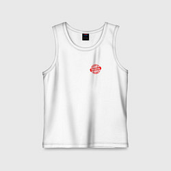 Майка детская хлопок Welcome to Russia inscription color, цвет: белый