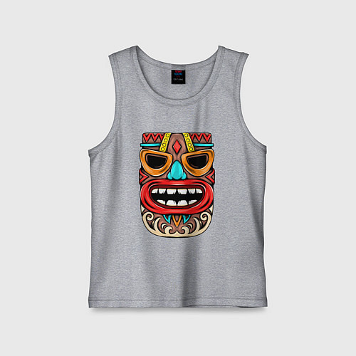 Детская майка Tiki mask / Меланж – фото 1