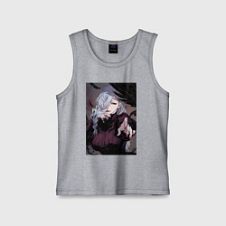 Майка детская хлопок Магическая битва Мэй Мэй маг первого класса, цвет: меланж