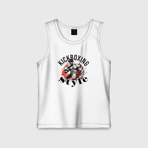 Детская майка Kickboxing style / Белый – фото 1