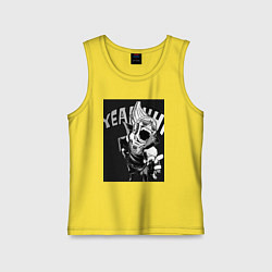 Майка детская хлопок Моя геройская академия комментатор, цвет: желтый