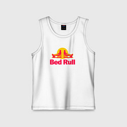 Майка детская хлопок Bed Rull, цвет: белый