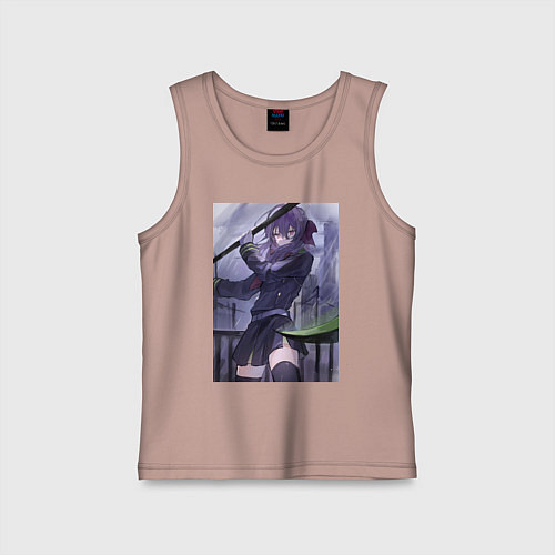 Детская майка Последний Серафим Шиноа Хираги / Пыльно-розовый – фото 1