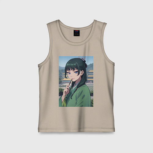 Детская майка Монолог фармацевта Маомао детектив / Миндальный – фото 1