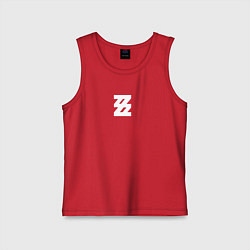 Майка детская хлопок Zenless Zone Zero logotype, цвет: красный