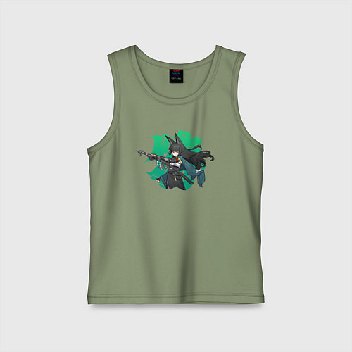 Детская майка Zenless Zone Zero Hoshimi Miyabi / Авокадо – фото 1