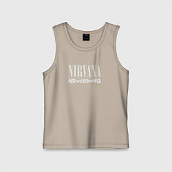Майка детская хлопок Nevermind Nirvana, цвет: миндальный