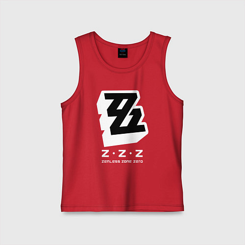 Детская майка Zenless zone zero лого / Красный – фото 1
