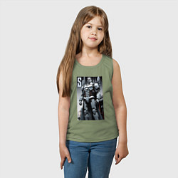 Майка детская хлопок Иосиф человек из стали - нейросеть, цвет: авокадо — фото 2