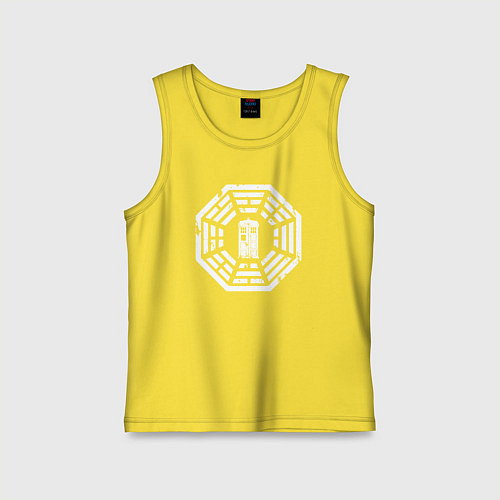 Детская майка Тардис дхарма / Желтый – фото 1
