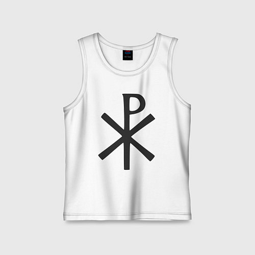 Детская майка Хризма Лабарум Рима - сим победиши / Белый – фото 1