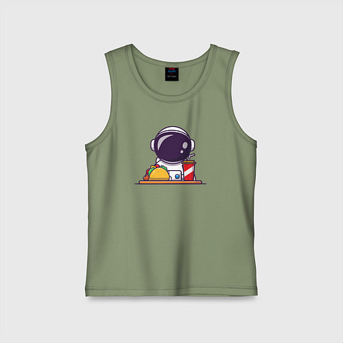 Детская майка Космический фастфуд / Авокадо – фото 1