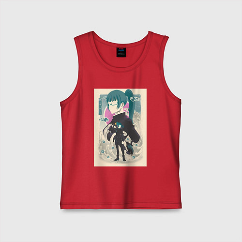 Детская майка Магическая битва Маки Дзэнин маг / Красный – фото 1