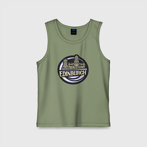 Детская майка Эдинбург / Авокадо – фото 1