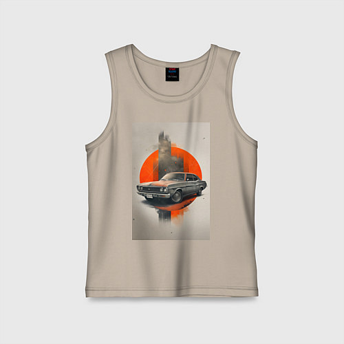 Детская майка Постер машины / Миндальный – фото 1