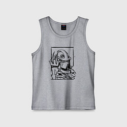 Детская майка Японский самурай с клинками