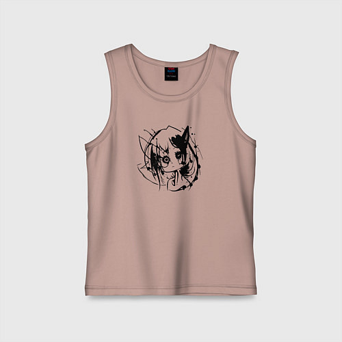 Детская майка Тёмное зеркало души / Пыльно-розовый – фото 1