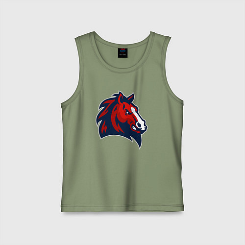 Детская майка Красный конь / Авокадо – фото 1