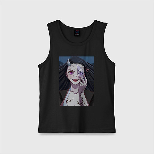 Детская майка Клинок, рассекающий демонов Нэдзуко Камадо / Черный – фото 1