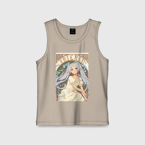 Детская майка Провожающая в последний путь Фрирен эльф / Миндальный – фото 1