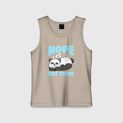 Детская майка Неа не сегодня / Миндальный – фото 1