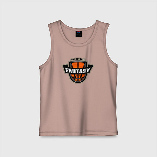 Детская майка Basketball fantasy / Пыльно-розовый – фото 1