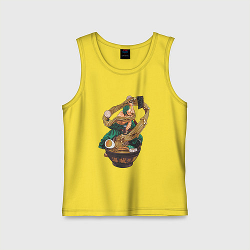 Детская майка One piece Зоро Zoro удон / Желтый – фото 1
