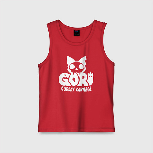 Детская майка Goro cuddly carnage logo / Красный – фото 1