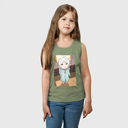Майка детская хлопок Фрирен ребенок, цвет: авокадо — фото 2