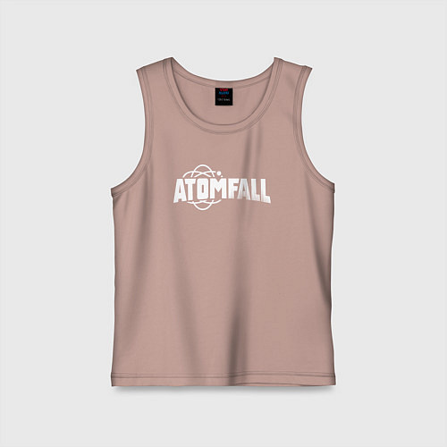 Детская майка Atomfall logo / Пыльно-розовый – фото 1