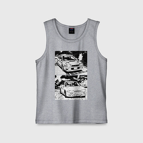 Детская майка Nissan silvia subaru forester / Меланж – фото 1