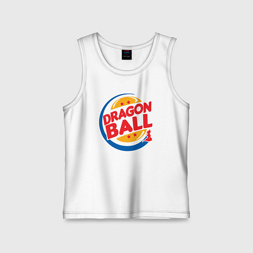 Детская майка Dragon ball burger / Белый – фото 1