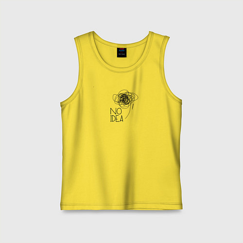 Детская майка No idea / Желтый – фото 1